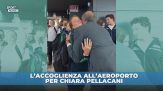 Pellacani torna a Roma dopo i 5 ori europei: mazzo di fiori all'aeroporto