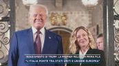 Insediamento di Trump, la premier Meloni in prima fila