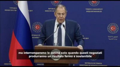 Ucraina, Lavrov: "Stop guerra solo con accordo che vada bene a Mosca"