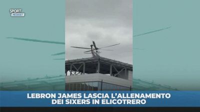 LeBron James via dall'allenamento in elicottero