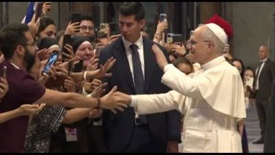Il Papa incontra influencer cattolici e missionari digitali