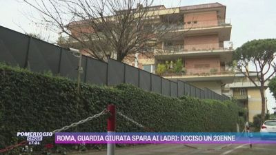Roma, guardia giurata spara ai ladri: ucciso un 20enne