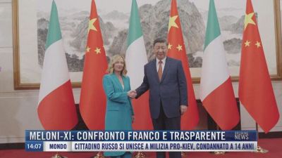 Breaking News delle 14.00 | Meloni-Xi: confronto franco e trasparente