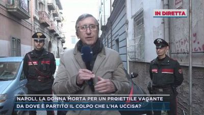Napoli, la donna morta per un proiettile vagante