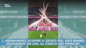 Lucas Hernandez scopre il sesso del suo bimbo segnando un gol al Parco dei Principi