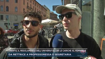 Trento, il regolamento dell'università con le cariche al femminile