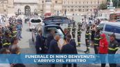 Funerale di Nino Benvenuti: l'arrivo del feretro