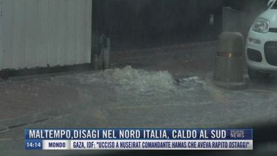 Breaking News delle 14.00 | Maltempo, disagi nel nord Italia, caldo al sud
