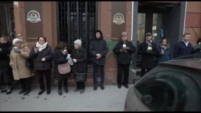 Una catena umana per ricordare la liberazione del ghetto di Budapest