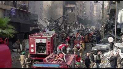 Beirut in fiamme, i palazzi sventrati dai raid israeliani