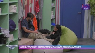 "Grande Fratello": Maria Vittoria e Alfonso, tenero confronto