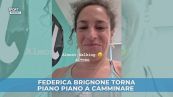 Federica Brignone torna a camminare