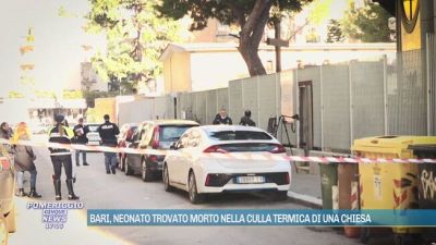 Bari, neonato trovato morto nella culla termica di una chiesa