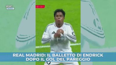 Il balletto di Endrick dopo il gol del pareggio