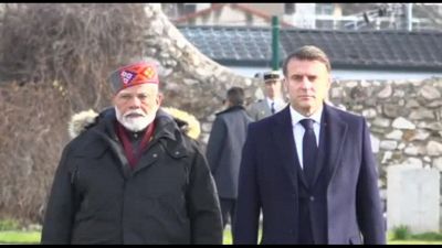 L'indiano Modi da Macron, fra omaggio ai caduti e visite industrali