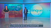 Tempo stabile e temperature in rialzo