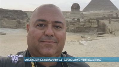 Motociclista ucciso da un orso