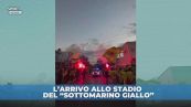 Il Villareal arriva allo stadio tra due ali di folla: che accoglienza