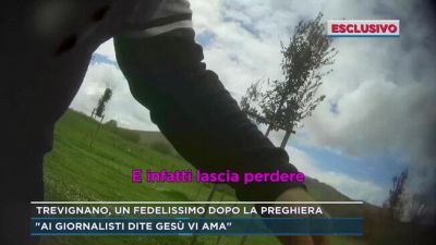 Trevignano, un fedelissimo dopo la preghiera