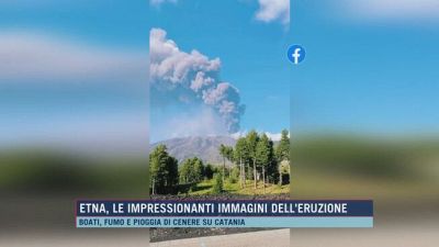 Etna, le impressionanti immagini dell'eruzione
