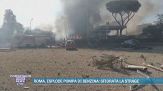 Roma, esplode pompa di benzina