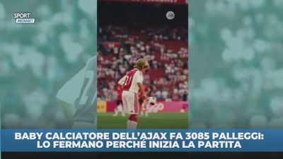 Ajax U11, fa 3.085 palleggi: lo fermano perché deve iniziare la partita
