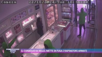 Il coraggio di Nello, mette in fuga i rapinatori armati