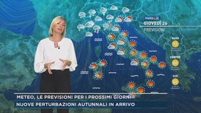 Meteo, le previsioni per i prossimi giorni