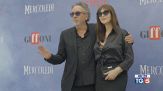 Tim Burton con Monica Bellucci al Giffoni