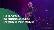 La poesia di Niccolò Fabi nell'album "Meno per meno"
