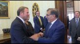 La Russa riceve il neo ambasciatore americano Tilman J. Fertitta