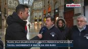 Milano, pranzo di Natale solidale in galleria