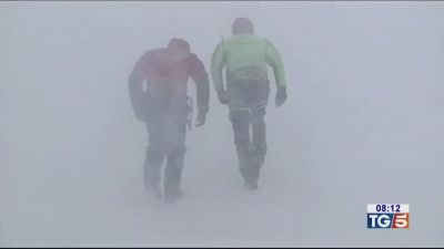 Ore di apprensione per gli alpinisti dispersi