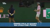 Sinner litiga con i tifosi