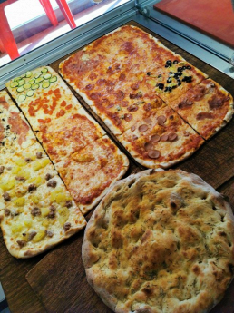 Pizzeria Ascanio's vasto assortimento