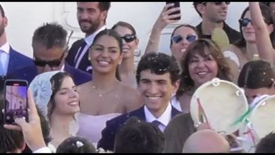 Nozze vip a Capri: Rocco Basilico (Luxottica) e Sonia Ben Ammar sposi