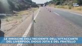Le immagini dell'incidente di Diogo Jota