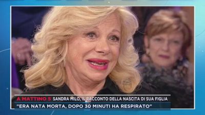Sandra Milo, il racconto della nascita di sua figlia