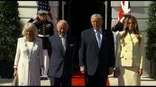 Re Carlo e Camilla negli Usa, l'incontro con Trump e Melania