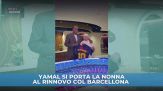 Yamal si porta la nonna al rinnovo col Barça