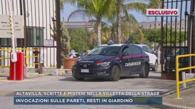 Altavilla, scritte e misteri nella villetta della strage