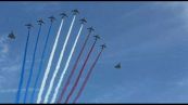 14 luglio, la "Patrouille de France" sorvola gli Champs Élysée