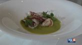 Totani con crema di piselli