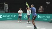 Berrettini e Arnaldi si allenano a Bologna per la Coppa Davis