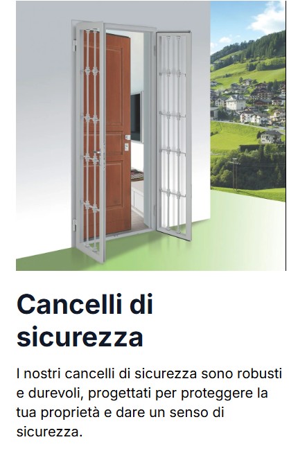 cancelli di sicurezza infissi service
