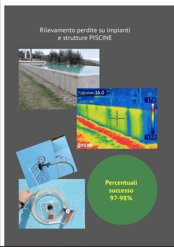 TERMOCAMERA PER INFILTRAZIONI ACQUA PISCINE